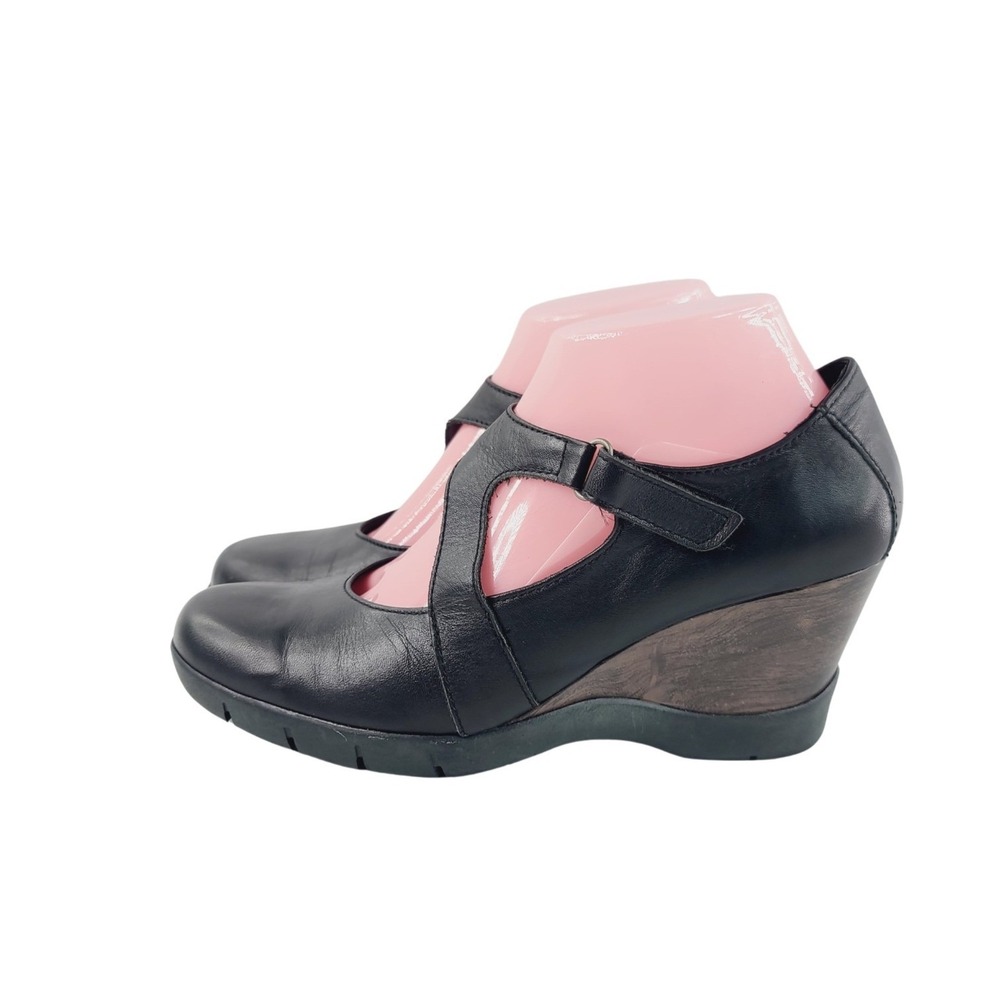 Sanita, Round toe Wedge Shoes / Mary Jane / Comfort Clogs, Women's, Size 7 Black